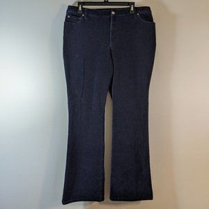 St John's Bay Navy Blue Corduroy Boot Cut Pant